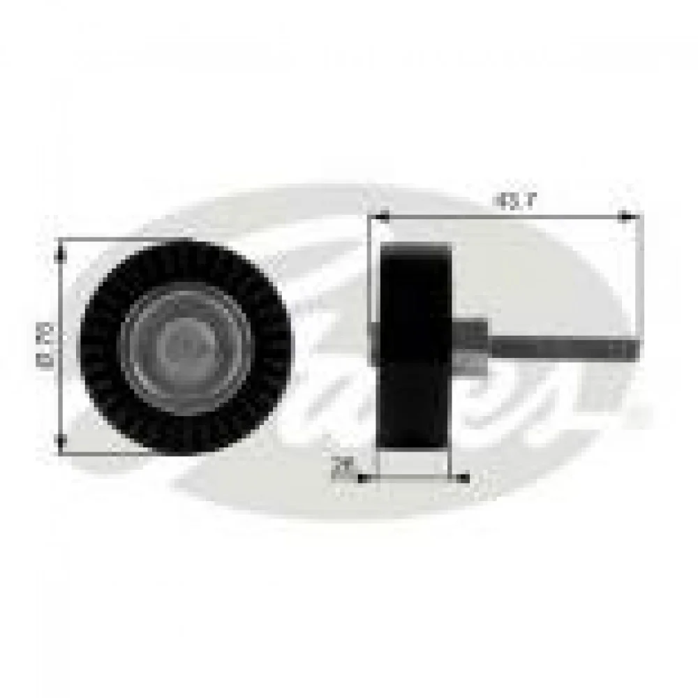 Ролик генератора VW/Audi 1.4-1.6FSI (паразитний) (76х26)