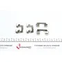 Планка супорта (заднього) прижимна (к-кт) Hyundai Accent 98-05 (Mando)