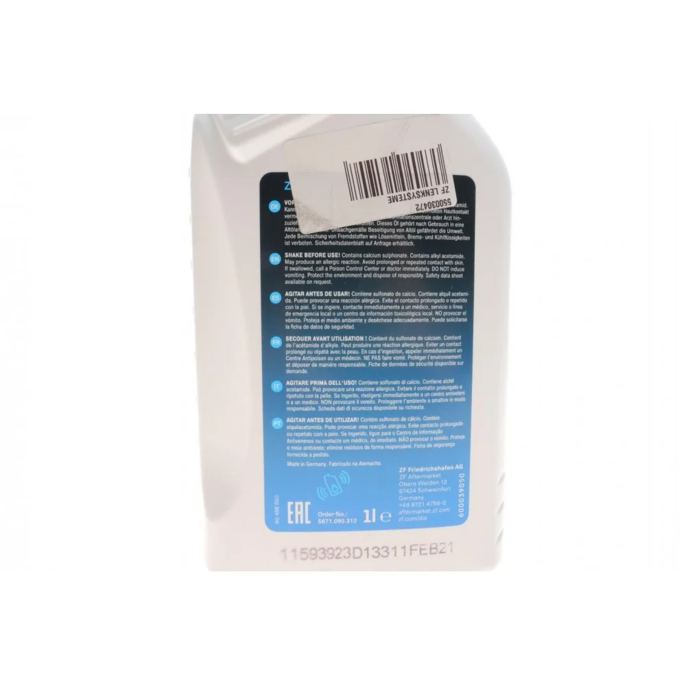 Олива АКПП ATF (1L) ZF Lifeguard Fluid 8 ступка (зелена) (S671.090.312)
