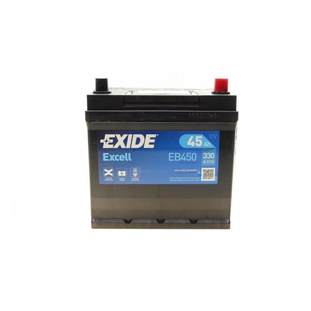 Акумуляторная батарея 45Ah/330A (220x135x225/+R/B1) Excell