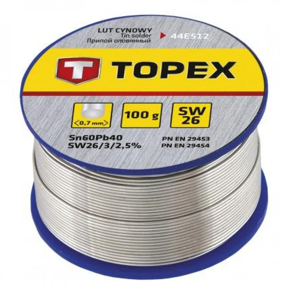 Припій олов'яний (d=0.7mm) (100g)