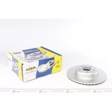 Диск гальмівний (передній) BMW 5 (F10/F11)/Brilliance 5 (F10/F18) 10-17 (330x24) (з покр.) (вентил.)
