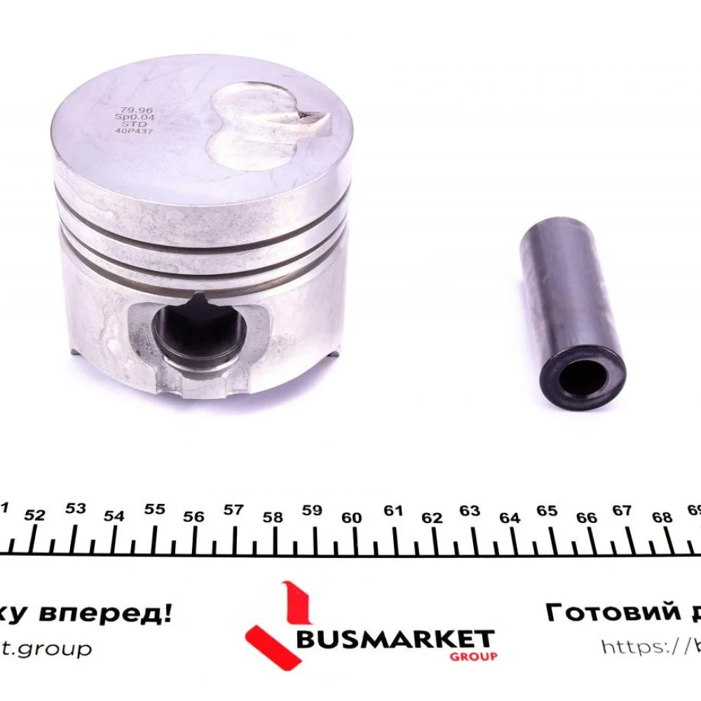 Поршень Renault Kangoo 1.9D 97- (80.01mm/STD)