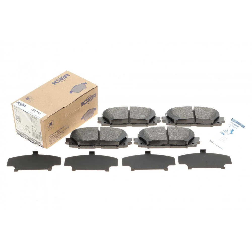 Колодки гальмівні (передні) Toyota Corolla 12-/Yaris 05-/Prius 11-/Mazda Familia 18-