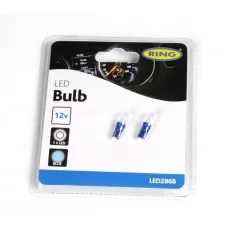 Автолампа T5 12V 1.2W W2x4.6d LED Blue (блістер/2 шт.)