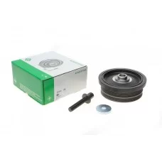 Шків колінвалу BMW 3 (E46/E90)/5 (E60)/X3 (E83) 01-11 (167x76.5) (4PK+6PK) (з болтом), N47/M47