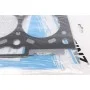 Прокладка ГБЦ Toyota RAV 2.2 D 06- (4 метки) (1.15 мм)
