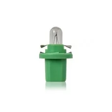 Автолампа 12V 2W B8.5d Green (в щиток приладів)