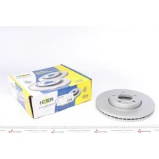 Диск гальмівний (передній) VW Touareg 02-10/T5/Multivan V 03-15 (308x29.6) (з покр.) (вентильований)