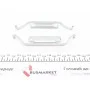 Планка супорта (переднього) прижимна (к-кт) BMW 5 (E34)/7 (E32) -97 (Ate)