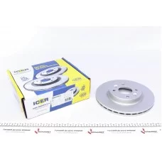 Диск гальмівний (передній) Renault Kangoo 97-/Clio 91-/Megane 95-03/Logan 04-(259x20.6)(з покр)(вент)