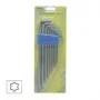 Набір ключів Г-подібних Torx (9 шт) (275мм) (Т10/Т15/Т20/Т25/Т27/Т30/Т40/Т45/Т50мм)