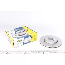 Диск гальмівний (передній) Renault Kangoo 01-/Megane 96-/Scenic 99-/Clio 00-14 (280x24)(з покр)(вент)