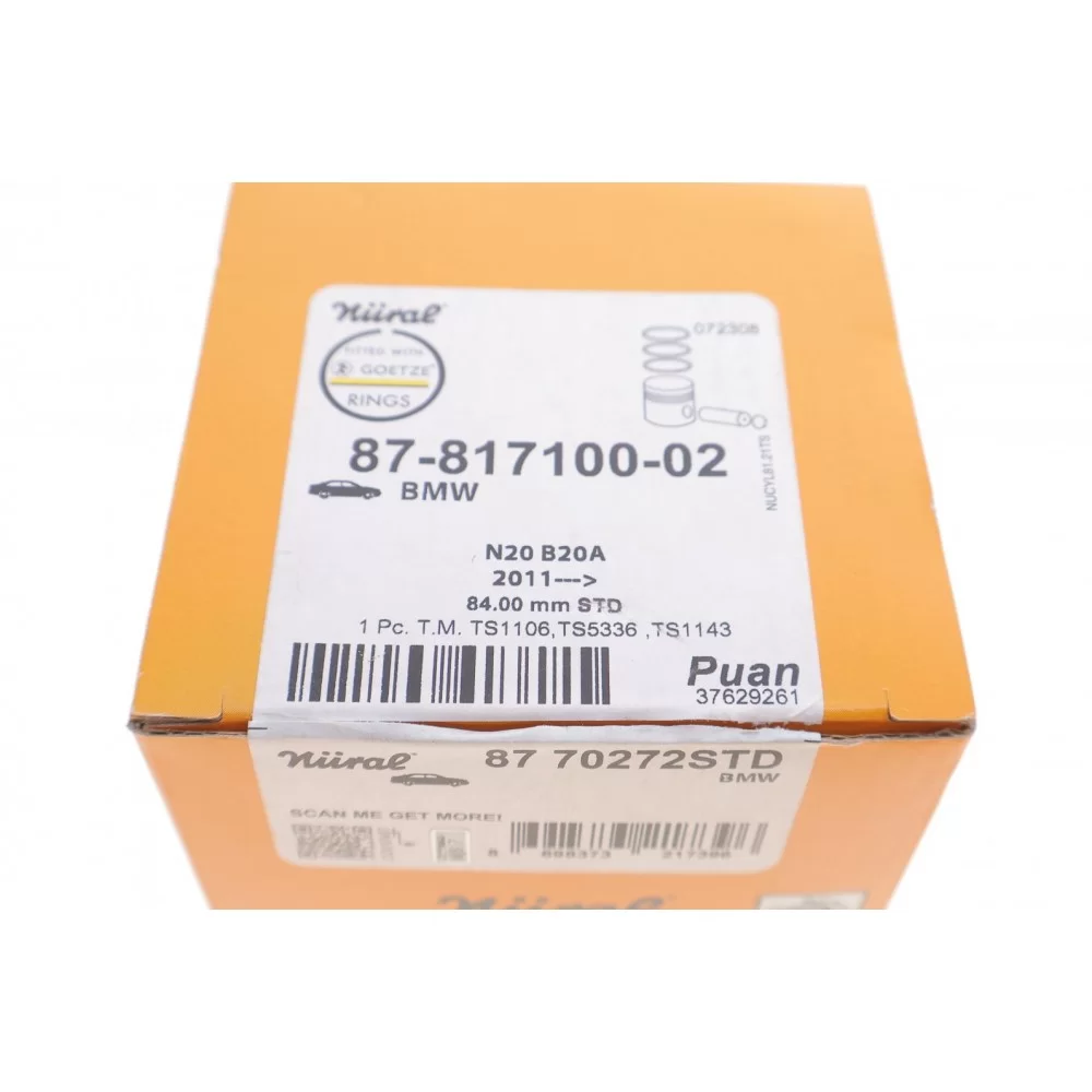 Поршень BMW X3 (F25)/X5 (F15/F85) 10- (84.00mm/STD) N20 B20