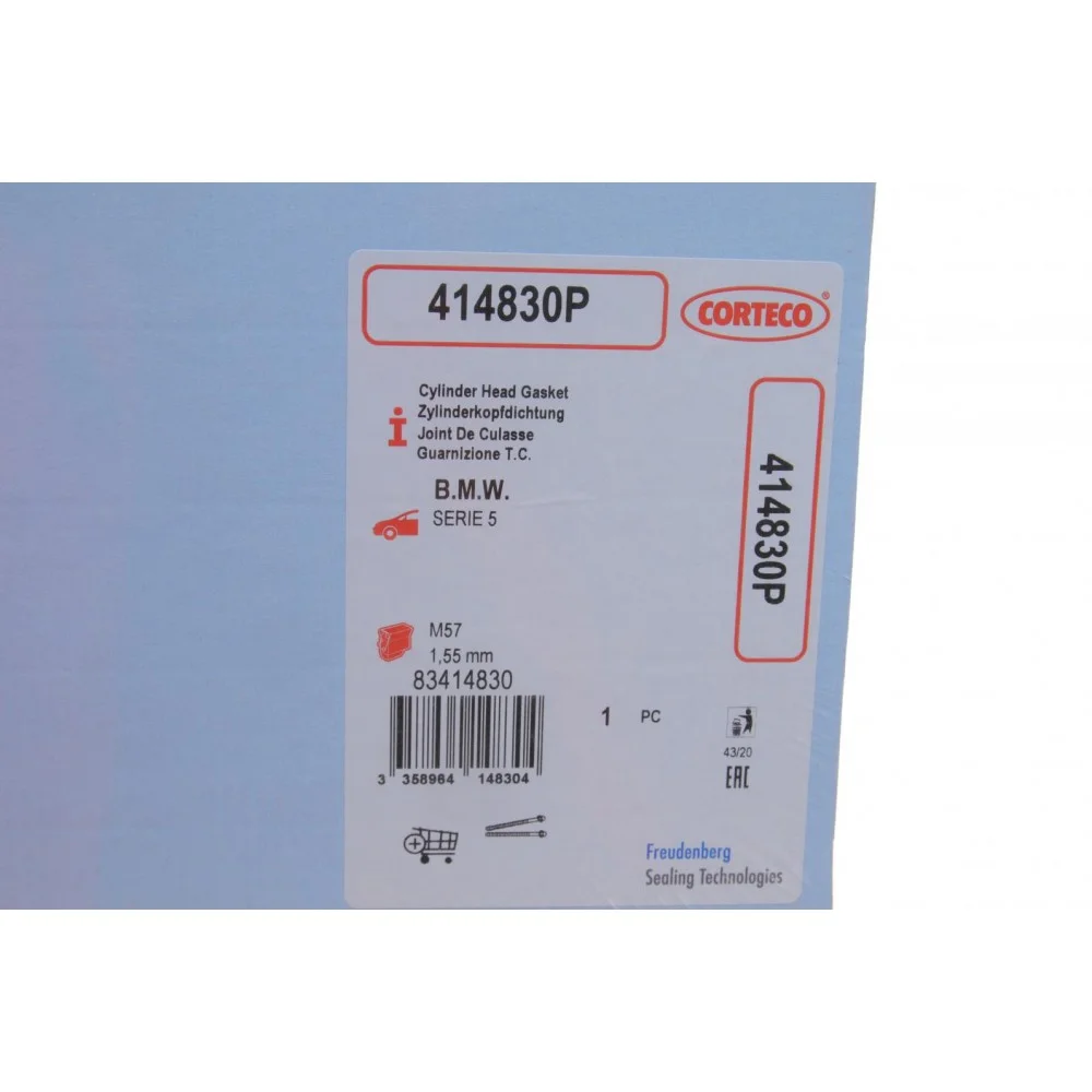 Прокладка ГБЦ Opel Omega B 2.5 DTI 01-03 (2 метки) (1.55mm)