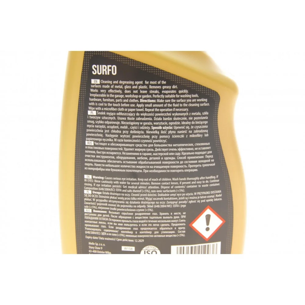 Засіб для знежирення й очищення поверхонь Surfo (750ml)