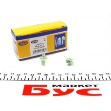 Автолампа 12V 2W BX8.5d (в щиток приладів/зелена)