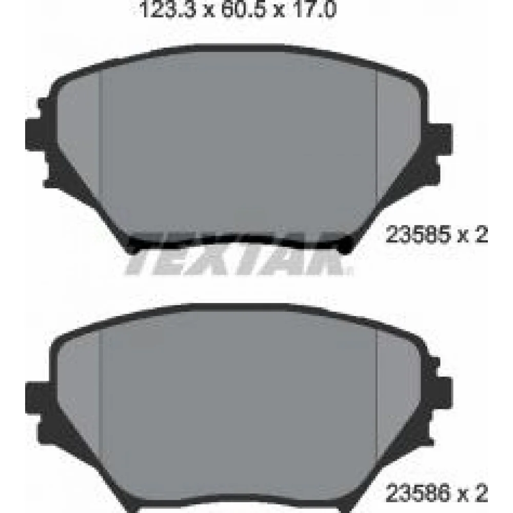 Колодки гальмівні (передні) Toyota Rav 4 II 00-05 (Akebono)