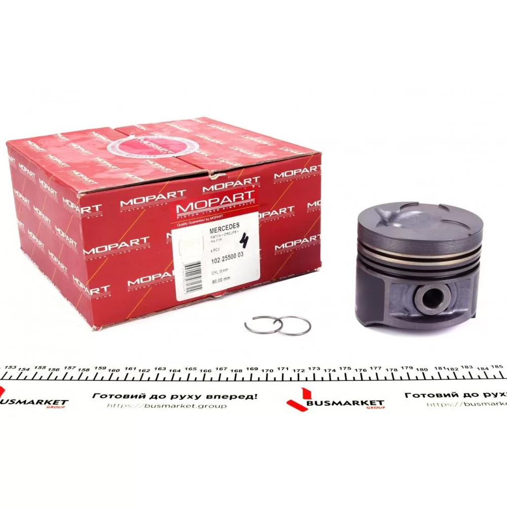 Поршень MB Sprinter 901-902 2.3D/2.9D 96- (90.00mm/+1,00)