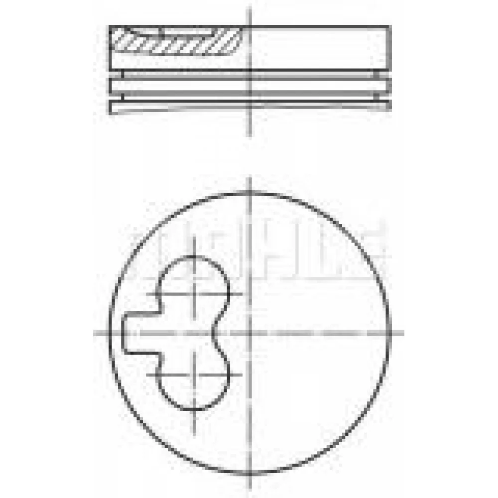 Поршень VW T4 1.9-2.4D (79.76mm/+0.25)