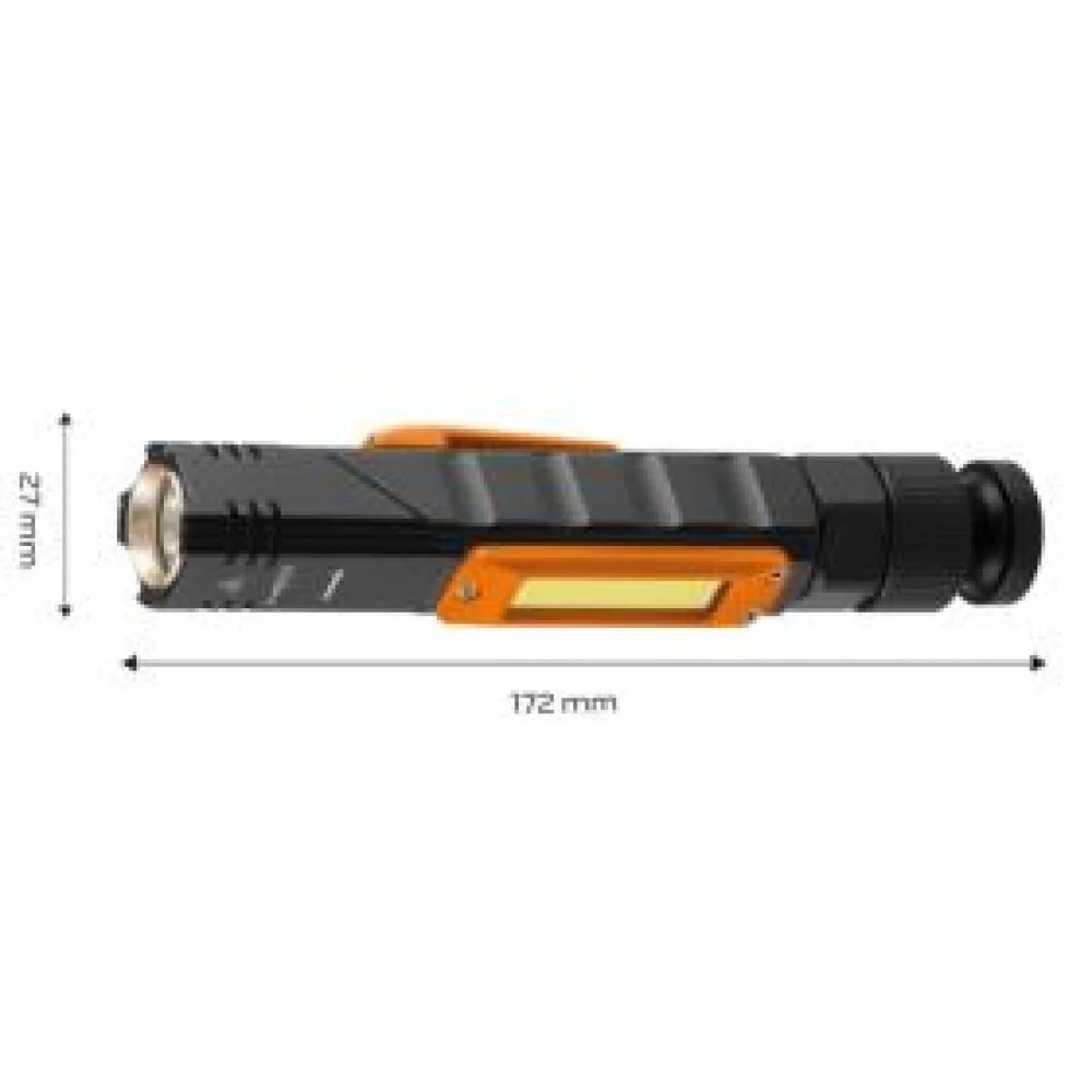Ліхтарик акумуляторний 300 lm 2 В 1 CREE XPE + COB LED/3W (USB)