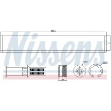 Фільтр-осушувач системи  кондиціонування NISSENS 95598