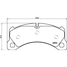 Гальмівні  колодки Brembo BREMBO P65033
