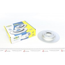 Диск гальмівний (задній) Mazda 6 02-13/626 V 98-02/323 F/S 01-04 (280x10) (з покриттям) (повний)
