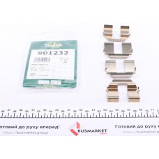Планка супорта (заднього) прижимна (к-кт) VW T4 90-03 (Lucas) (без датчика зносу колодок)