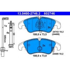 Колодки гальмівні (передні) Audi A4 07-16/A5 07-17 (Lucas/TRW) (+датчик)
