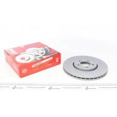 Диск гальмівний (передній) Audi A3/Skoda Fabia/Octavia/VW Golf IV 96- (288x25) (з покр)( з отворами)(вент)