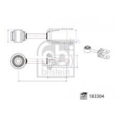 Тяга стабілізатора (заднього) VW Crafter 50/Man TGE 2.0D 17- (139mm)