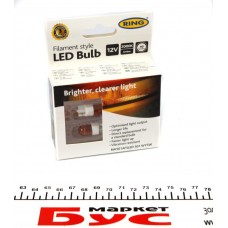 Автолампа WY5W 12V 0.5W W2.1x9.5d Filament LED (2000K/40 lumen/ 3x Long Life) Янтарний (2шт.)